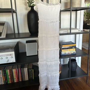 Ruffle Zipper midi Dress